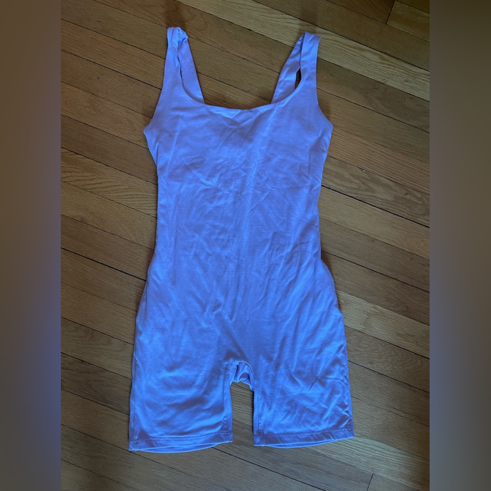 Bumpsuit sleeveless shorts onesie